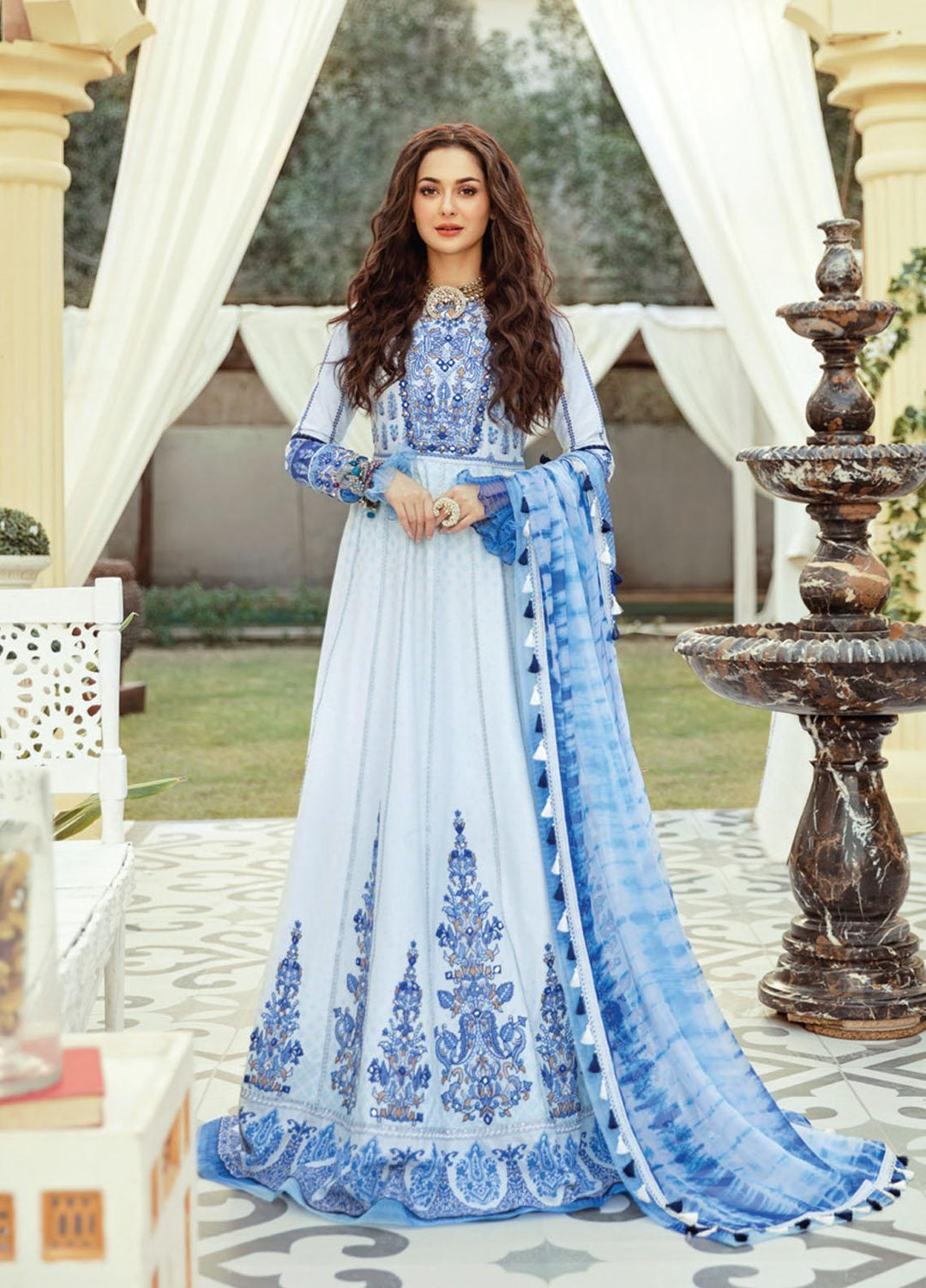 Rabt By Asim Jofa Embroidered Lawn Suits Unstitched 3 Piece AJ21RL 07 - Luxury Collection