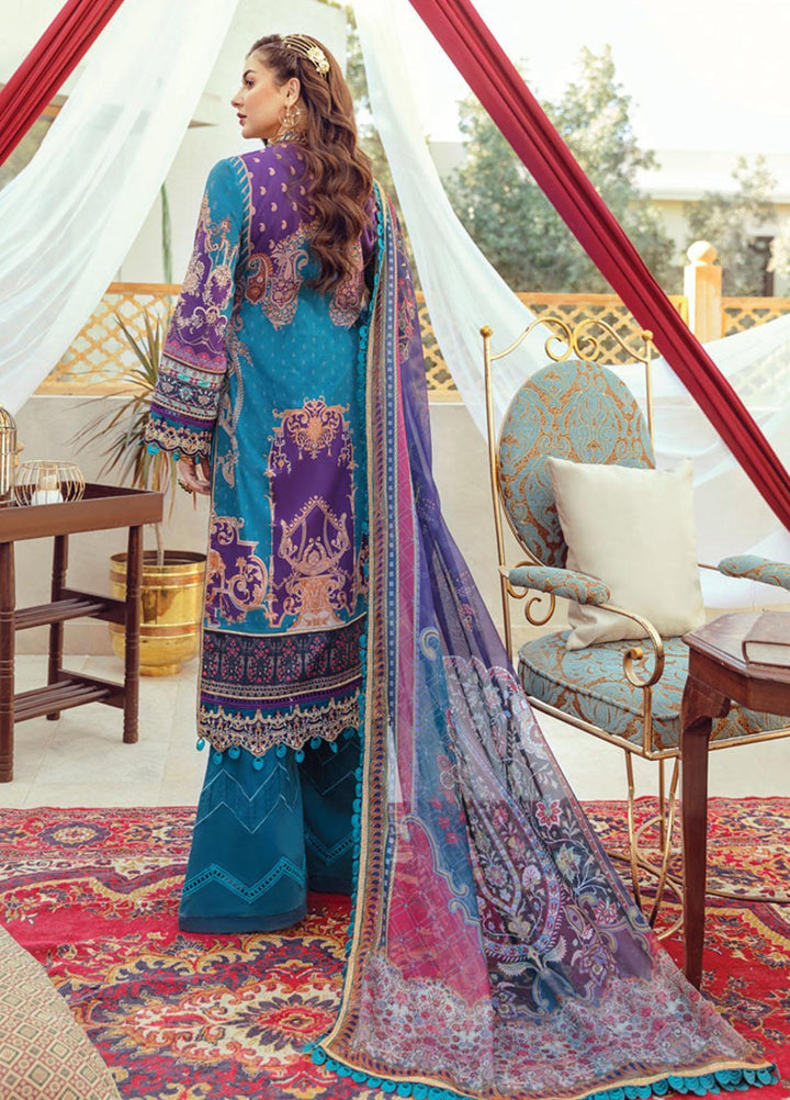 Rabt By Asim Jofa Embroidered Lawn Suits Unstitched 3 Piece AJ21RL 08 - Luxury Collection