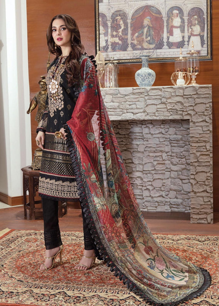 Rabt By Asim Jofa Embroidered Lawn Suits Unstitched 3 Piece AJ21RL 10 - Luxury Collection