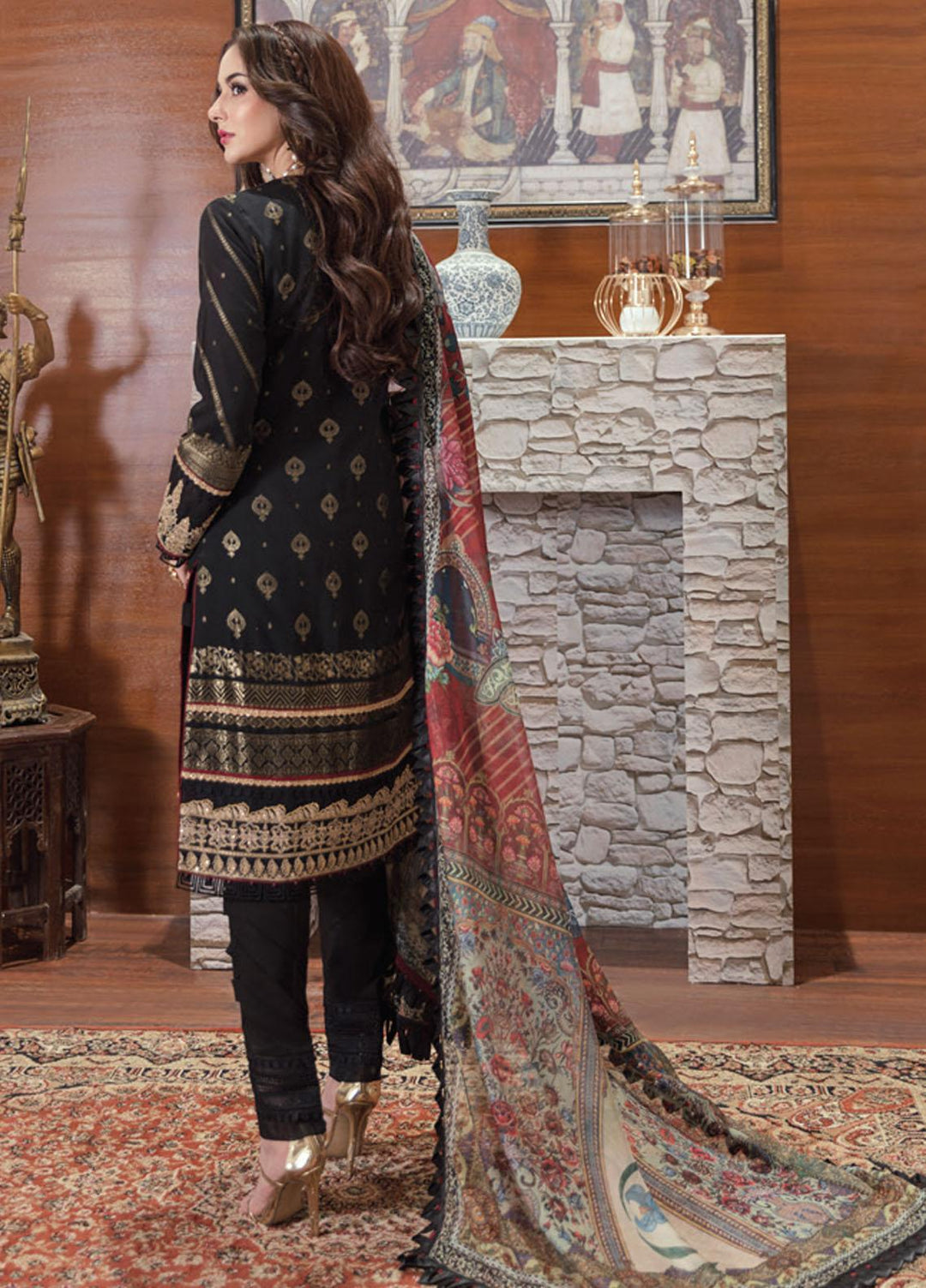 Rabt By Asim Jofa Embroidered Lawn Suits Unstitched 3 Piece AJ21RL 10 - Luxury Collection
