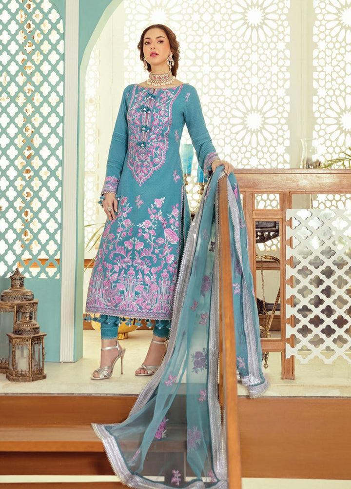 Rabt By Asim Jofa Embroidered Lawn Suits Unstitched 3 Piece AJ21RL 16 - Luxury Collection