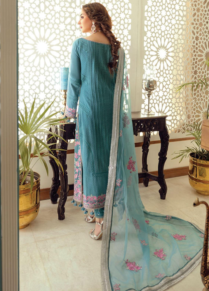 Rabt By Asim Jofa Embroidered Lawn Suits Unstitched 3 Piece AJ21RL 16 - Luxury Collection
