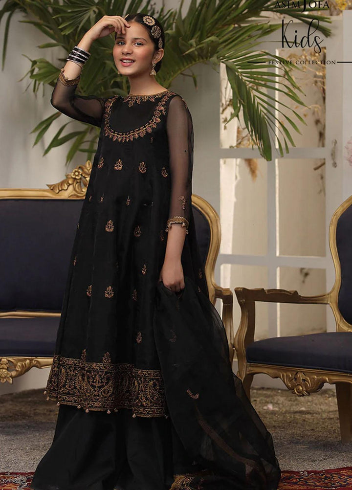 Asim Jofa Organza Fancy 3 Piece Suit for Girls -  AJ22KF AJKF-05