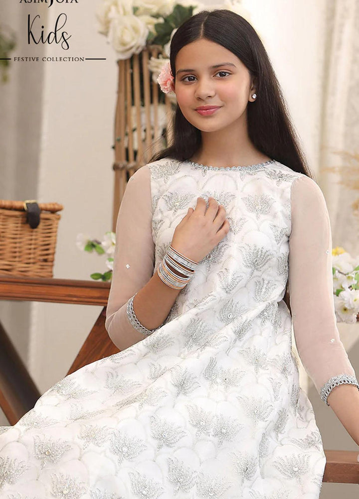 Asim Jofa Organza Fancy Girls 3 Piece Suit -  AJ22KF AJKF-18