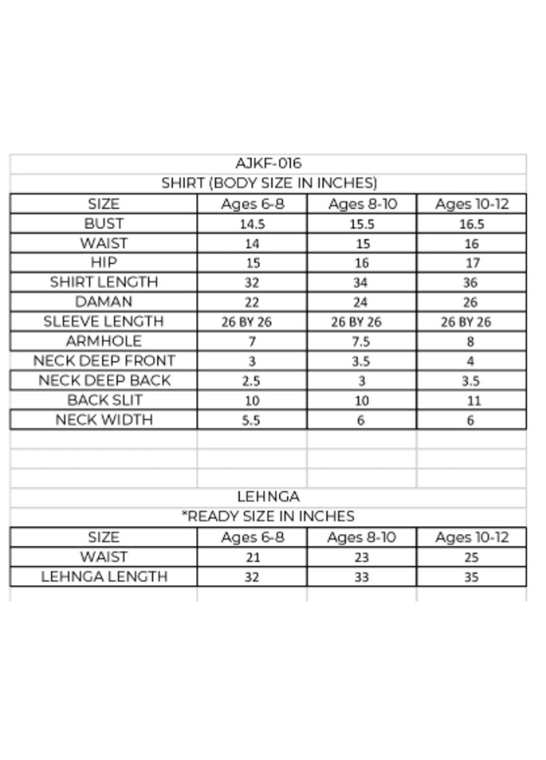 Asim Jofa Organza Fancy Girls 3 Piece Suit -  AJ22KF AJKF-16