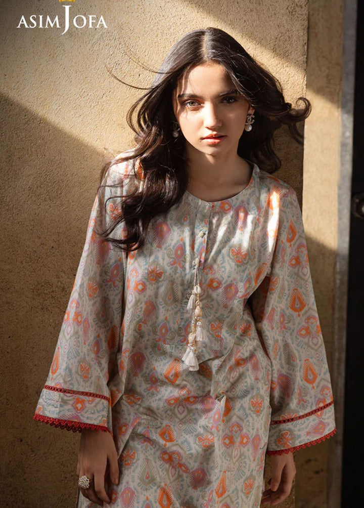 Asim Jofa Pret Casual Cambric Kurti AJ24E AJPB-02
