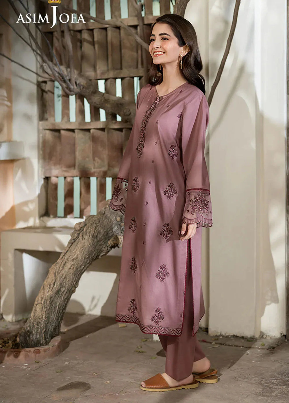 Asim Jofa Pret Embroidered Cambric 2 Piece Suit AJPB-100