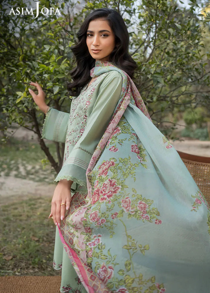 Asim Jofa Pret Embroidered Cambric 3 Piece Suit AJPB-107