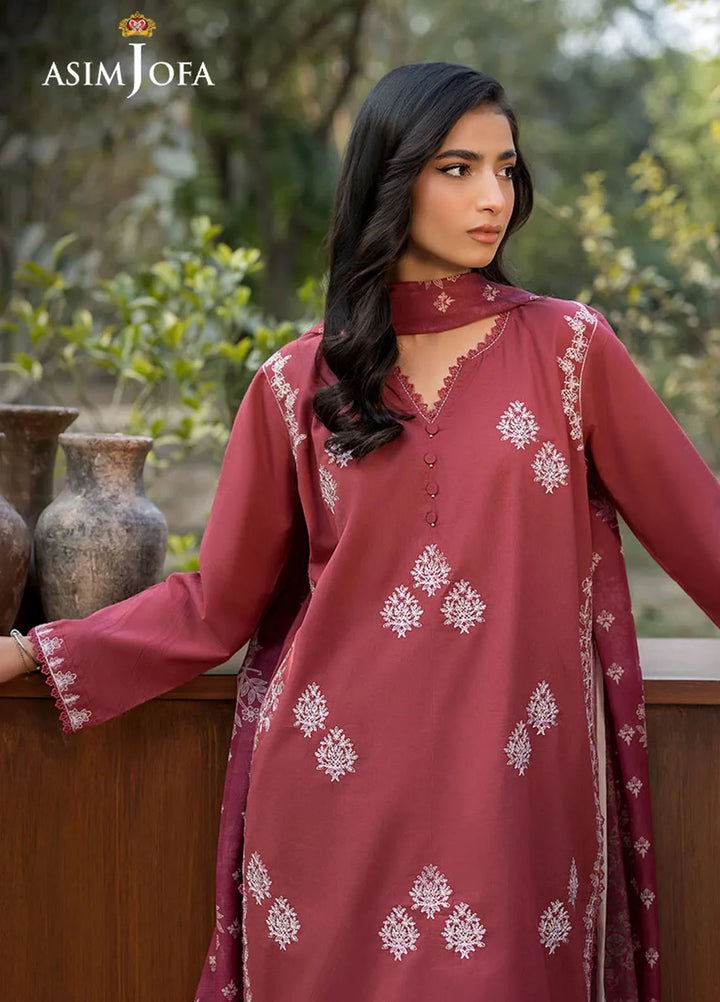 Asim Jofa Pret Embroidered Cambric 3 Piece Suit AJPB-121