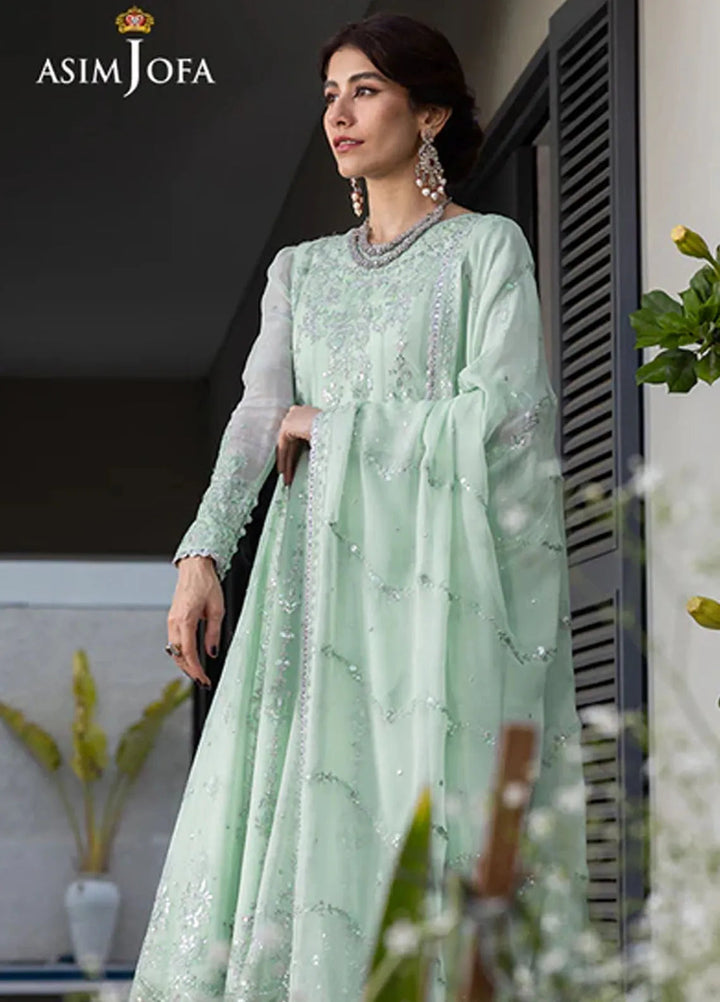 Asim Jofa Pret Embroidered Chiffon 3 Piece Suit AJJH-04