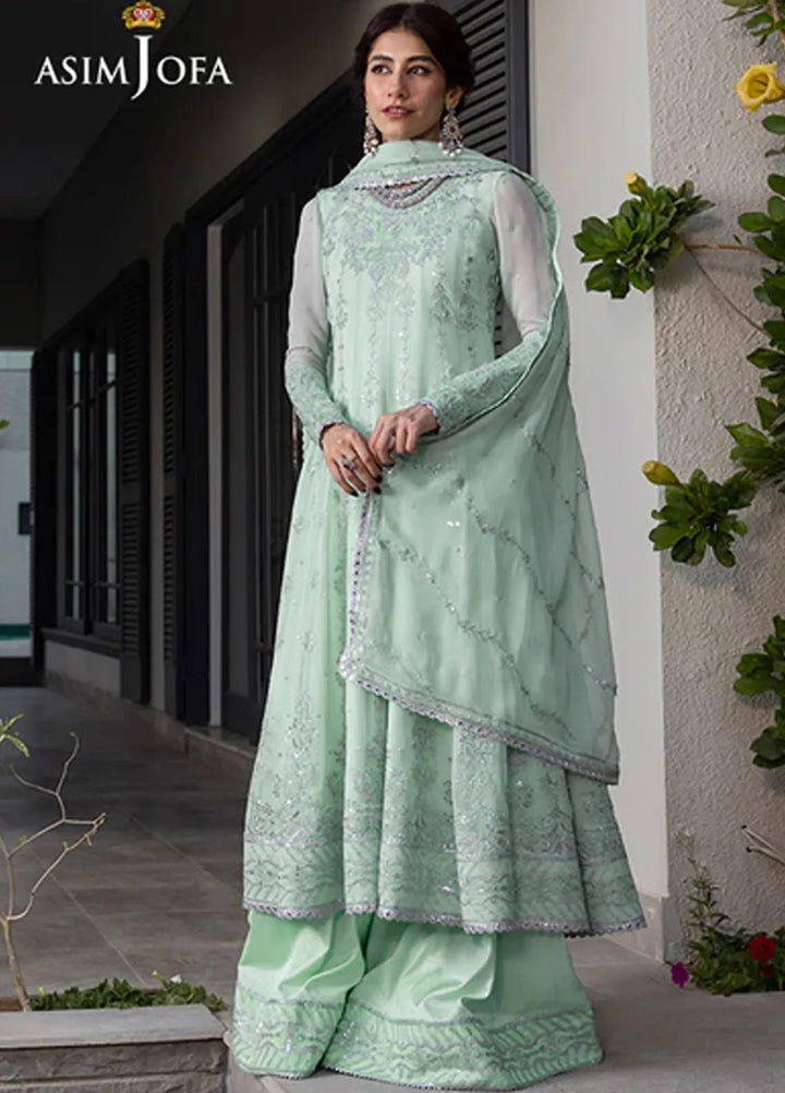 Asim Jofa Pret Embroidered Chiffon 3 Piece Suit AJJH-04