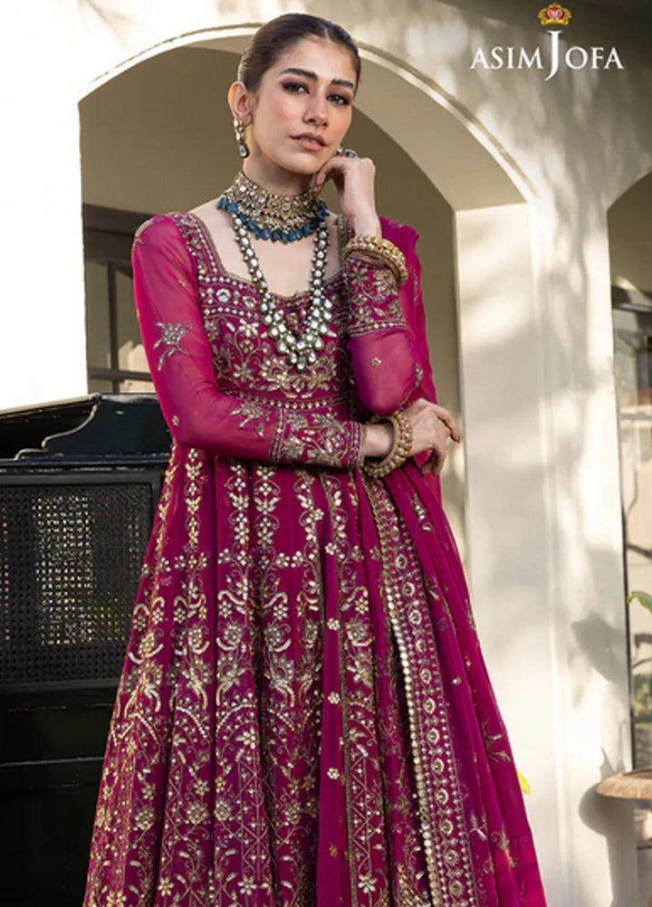 Asim Jofa Pret Embroidered Chiffon 3 Piece Suit AJJH-05