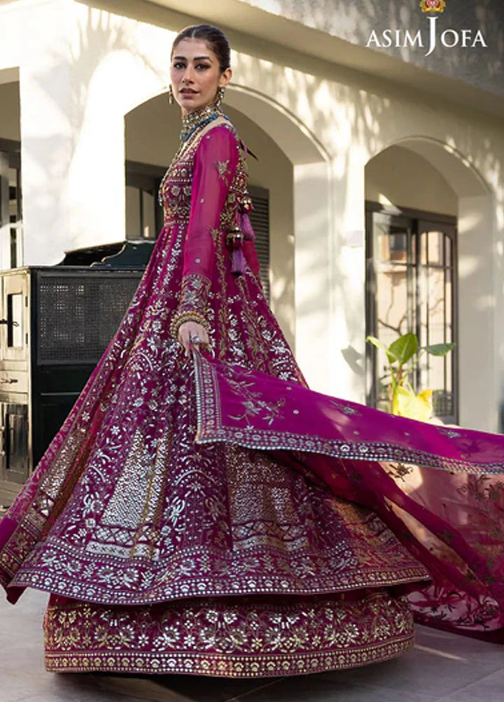 Asim Jofa Pret Embroidered Chiffon 3 Piece Suit AJJH-05