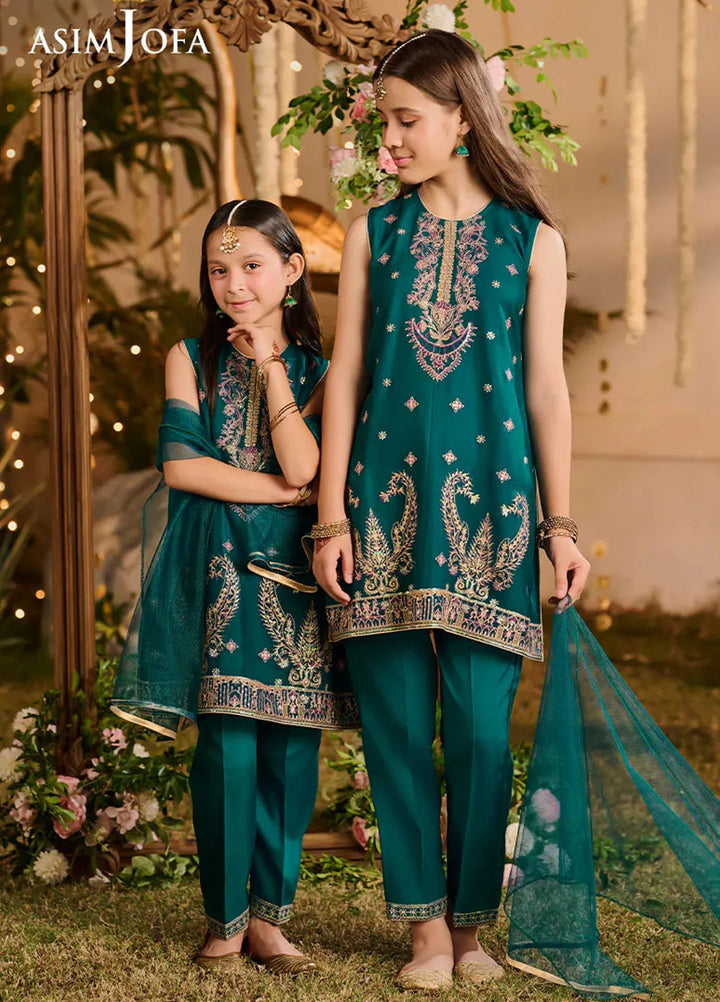 Asim Jofa Pret Embroidered Chiffon 3 Piece Suit AJLK-01