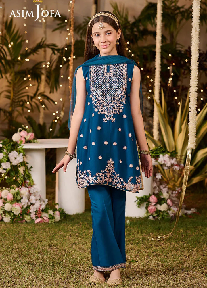 Asim Jofa Pret Embroidered Chiffon 3 Piece Suit AJLK-02