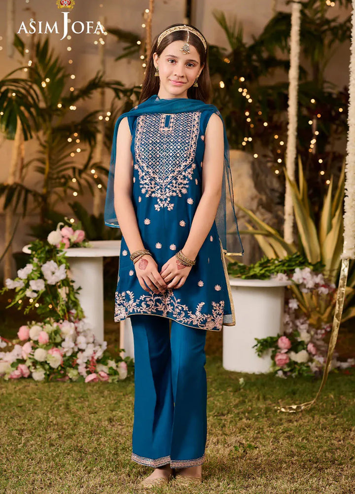 Asim Jofa Pret Embroidered Chiffon 3 Piece Suit AJLK-02
