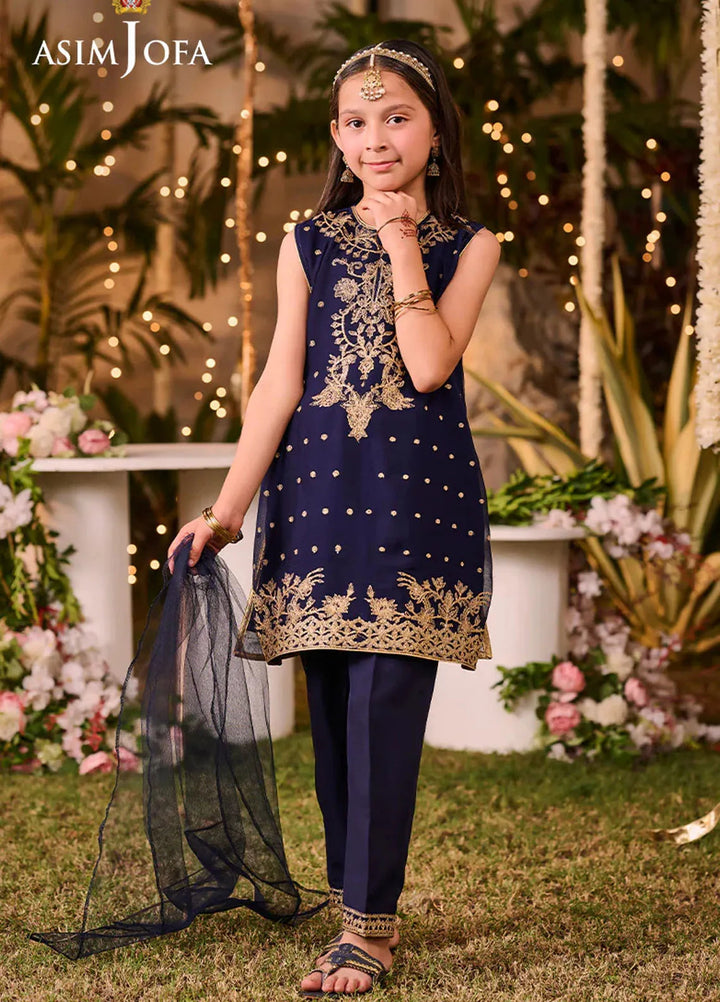 Asim Jofa Pret Embroidered Chiffon 3 Piece Suit AJLK-03
