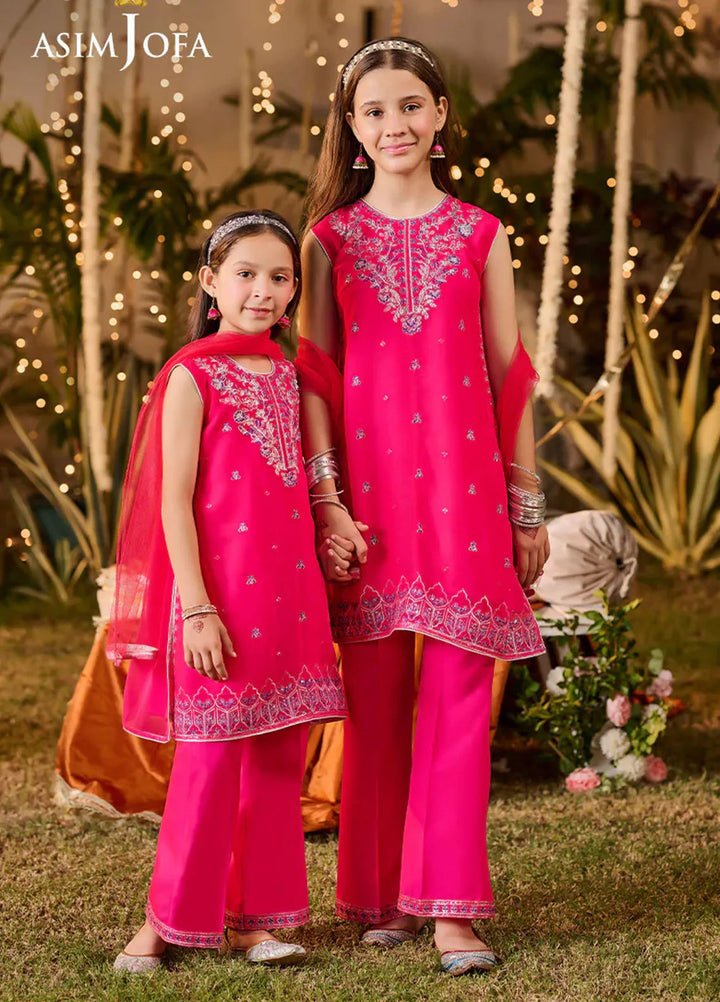Asim Jofa Pret Embroidered Chiffon 3 Piece Suit AJLK-04
