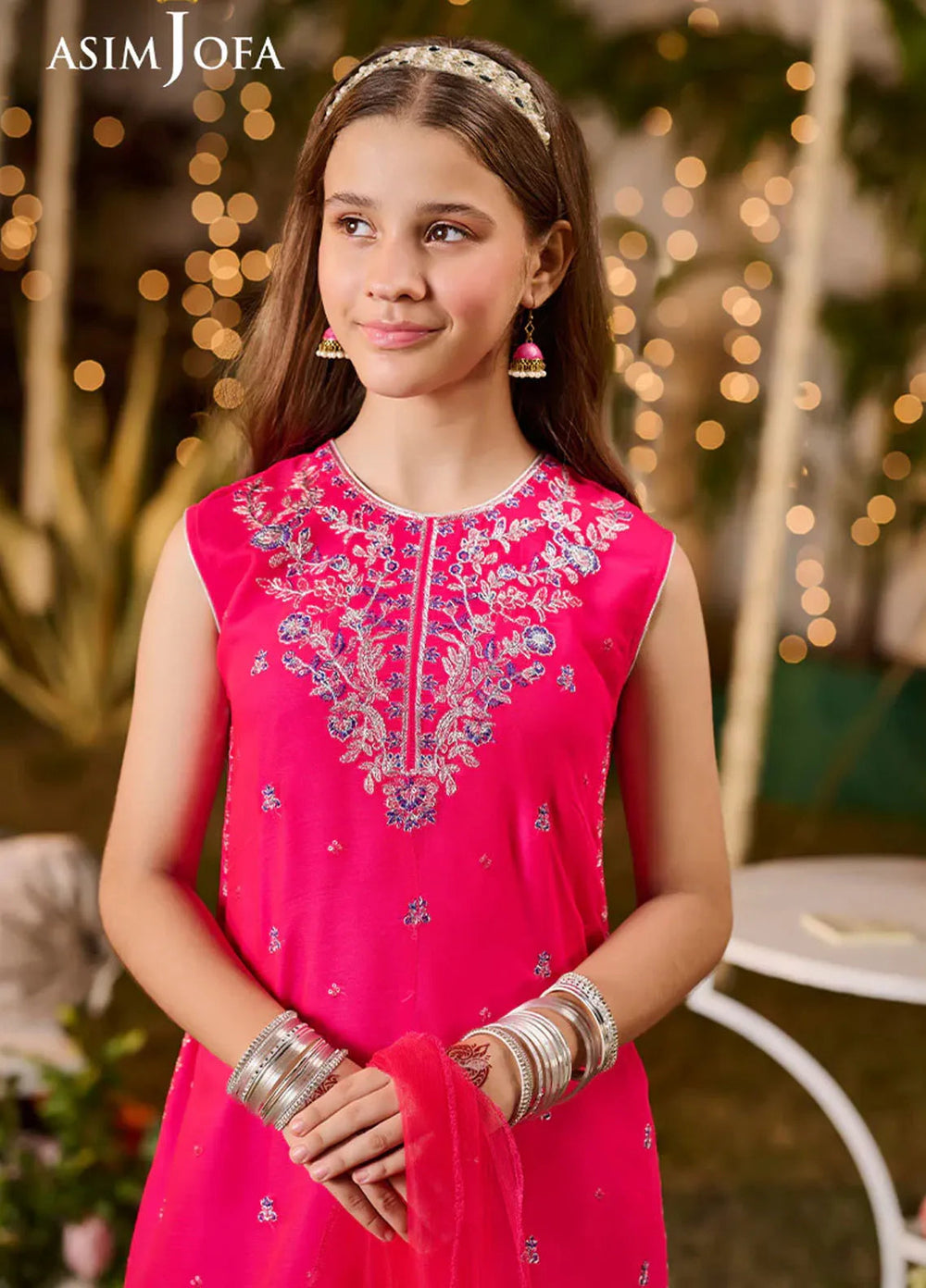 Asim Jofa Pret Embroidered Chiffon 3 Piece Suit AJLK-04