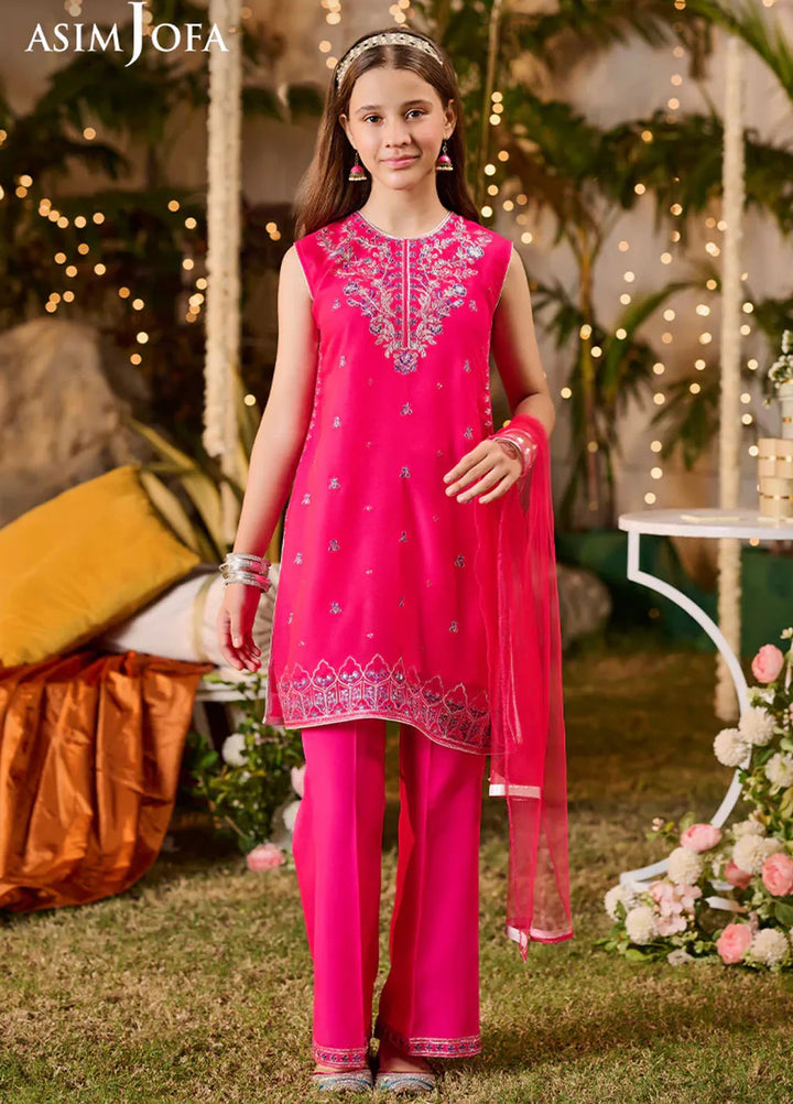 Asim Jofa Pret Embroidered Chiffon 3 Piece Suit AJLK-04