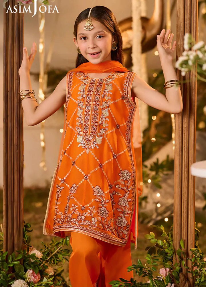 Asim Jofa Pret Embroidered Chiffon 3 Piece Suit AJLK-06