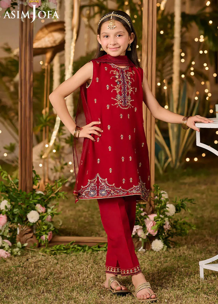 Asim Jofa Pret Embroidered Chiffon 3 Piece Suit AJLK-07