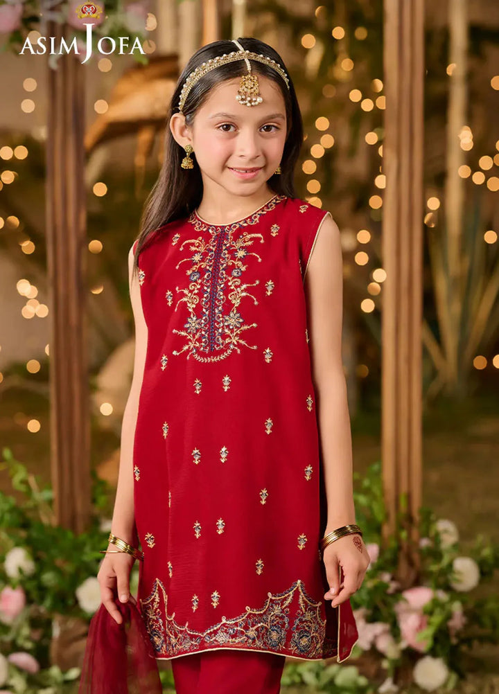 Asim Jofa Pret Embroidered Chiffon 3 Piece Suit AJLK-07