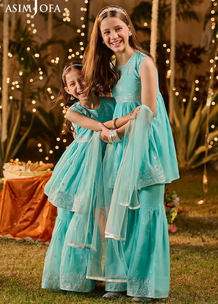 Asim Jofa Pret Embroidered Chiffon 3 Piece Suit AJLK-10