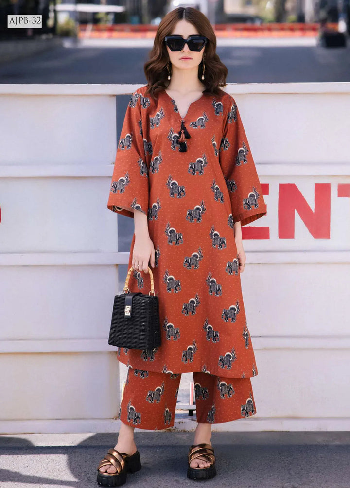 Asim Jofa Pret Printed Dobby 2 Piece Suit AJ24-E2 AJPB-32