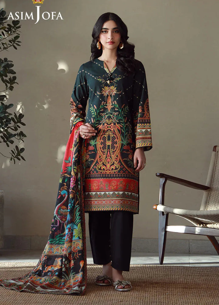 Asim Jofa Pret Printed Lawn 3 Piece Suit AJPB-168