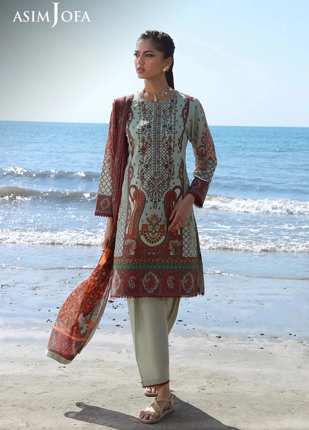 Asim Jofa Pret Printed Lawn 3 Piece Suit AJPB-170