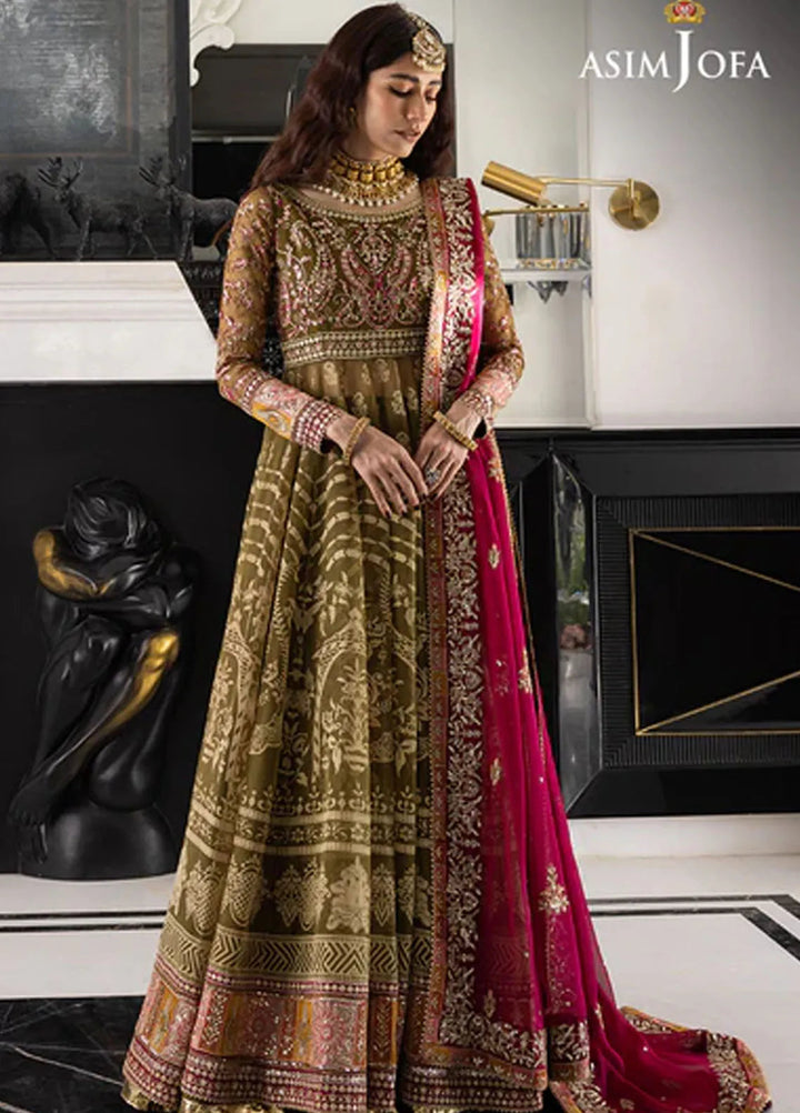Asim Jofa Pret Embroidered Organza 3 Piece Suit AJJH-03