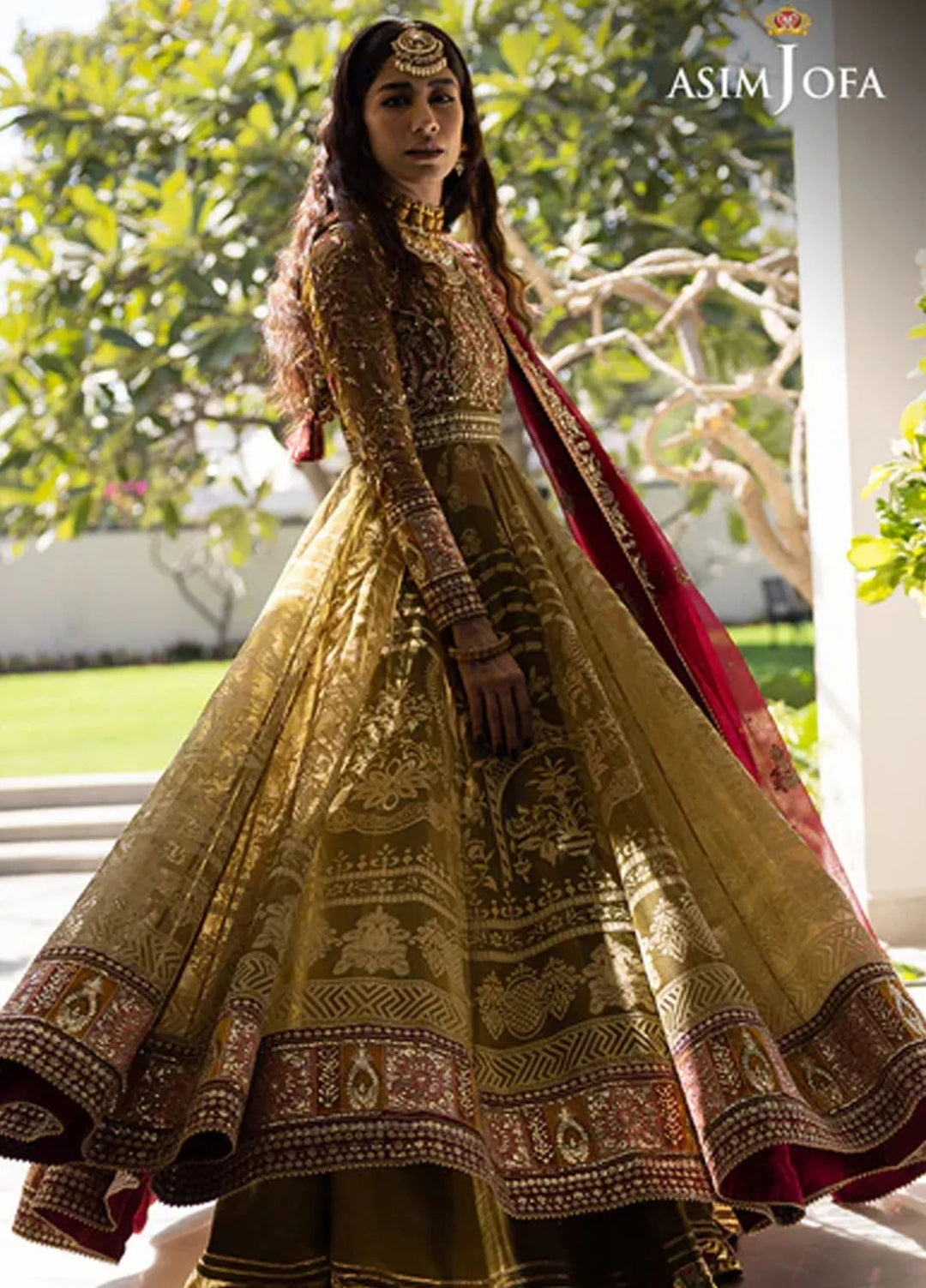Asim Jofa Pret Embroidered Organza 3 Piece Suit AJJH-03