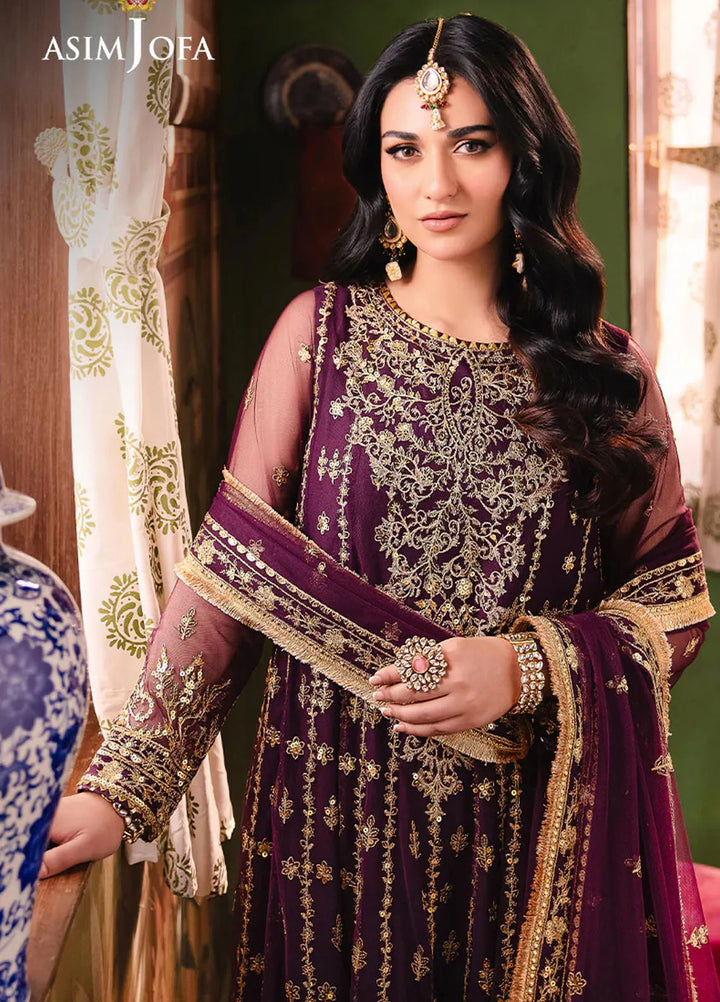Afsanay Pret by Asim Jofa Embroidered Poly Net 3 Piece Suit AJLP-03