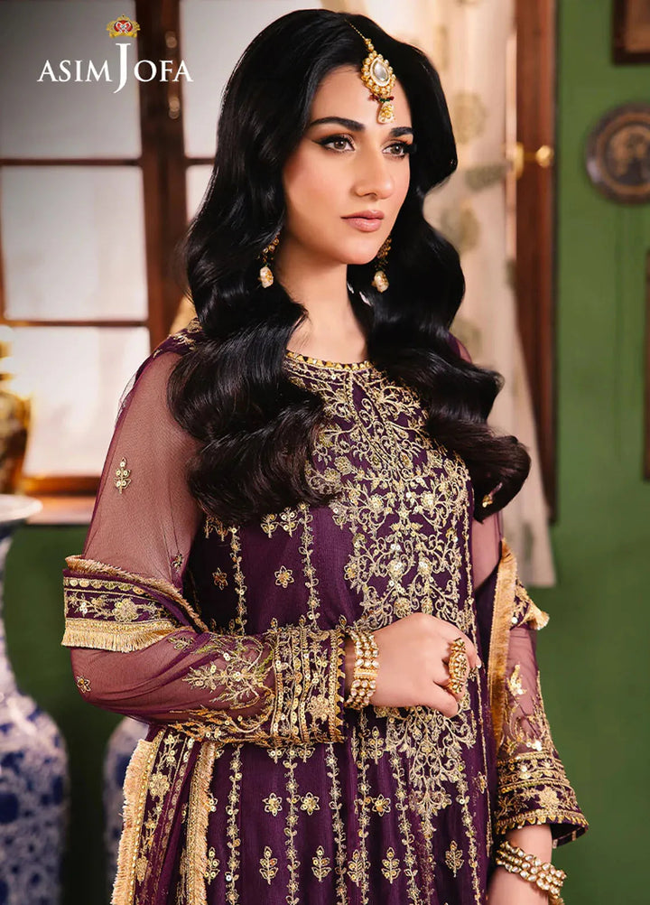 Afsanay Pret by Asim Jofa Embroidered Poly Net 3 Piece Suit AJLP-03