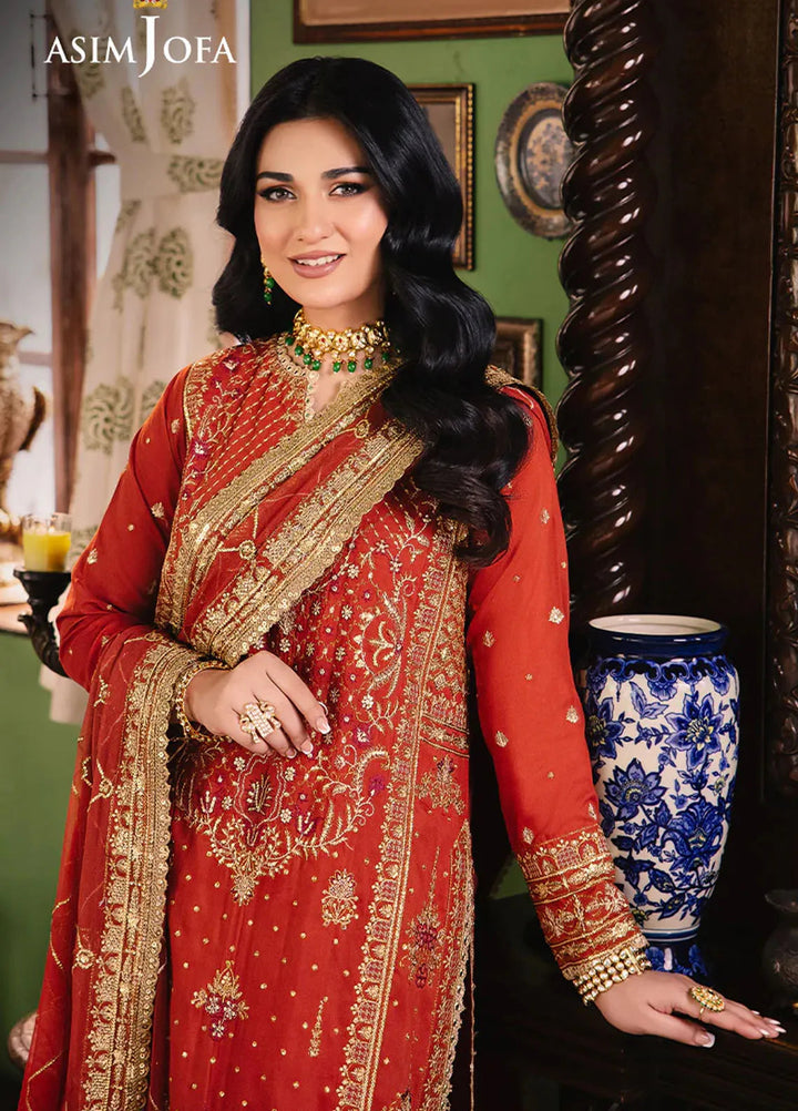 Afsanay Pret by Asim Jofa Embroidered Twisted Lawn 3 Piece Suit AJLP-04