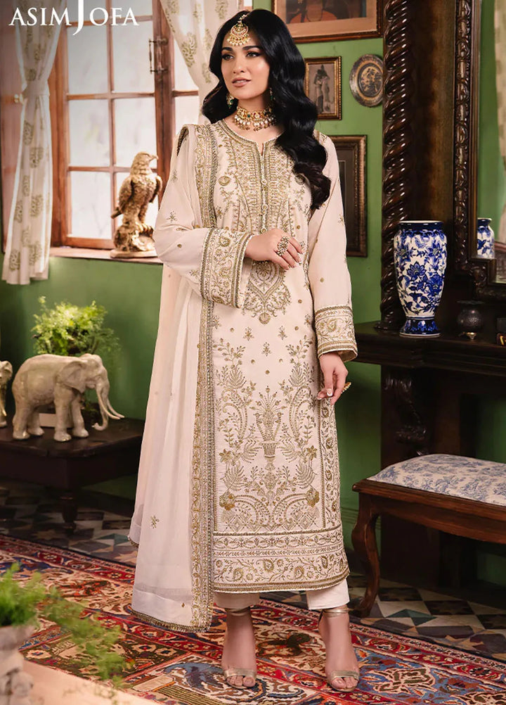 Afsanay Pret by Asim Jofa Embroidered Twisted Lawn 3 Piece Suit AJLP-05