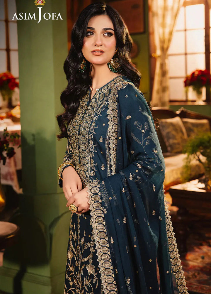 Afsanay Pret by Asim Jofa Embroidered Twisted Lawn 3 Piece Suit AJLP-07