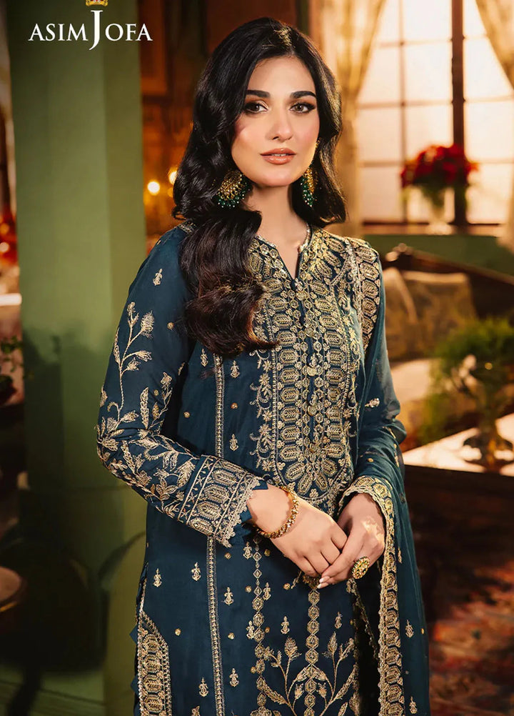 Afsanay Pret by Asim Jofa Embroidered Twisted Lawn 3 Piece Suit AJLP-07