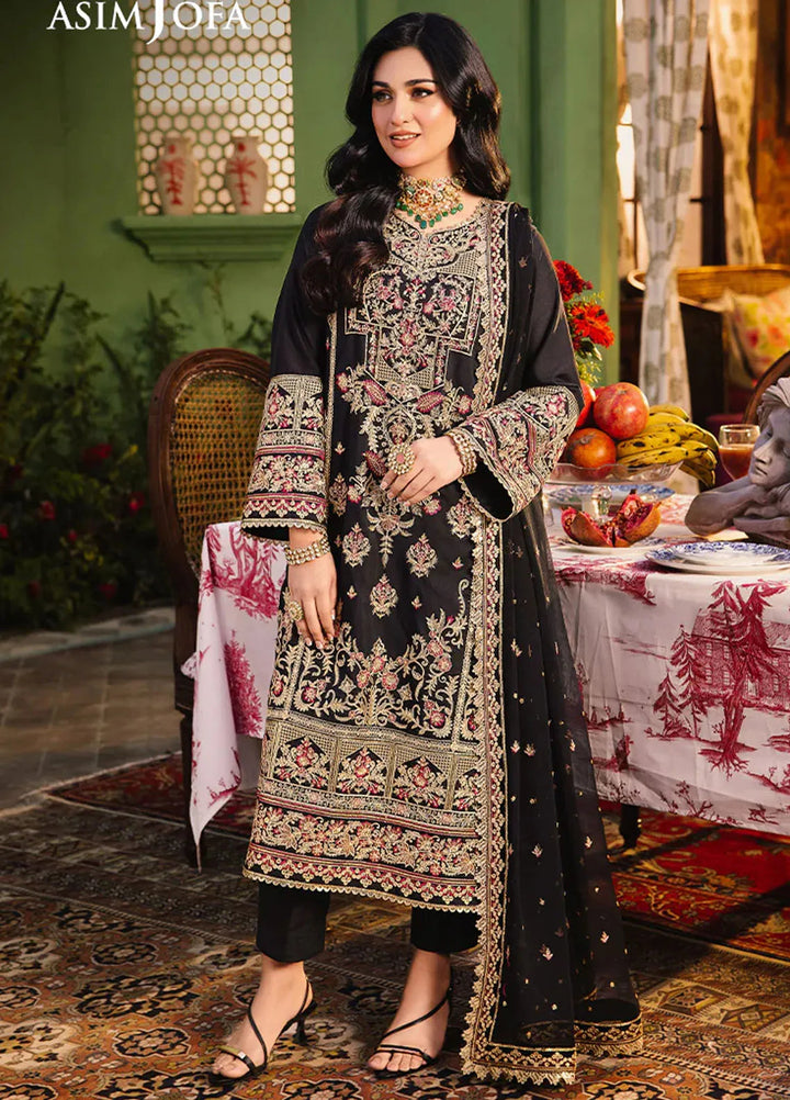 Afsanay Pret by Asim Jofa Embroidered Twisted Lawn 3 Piece Suit AJLP-09
