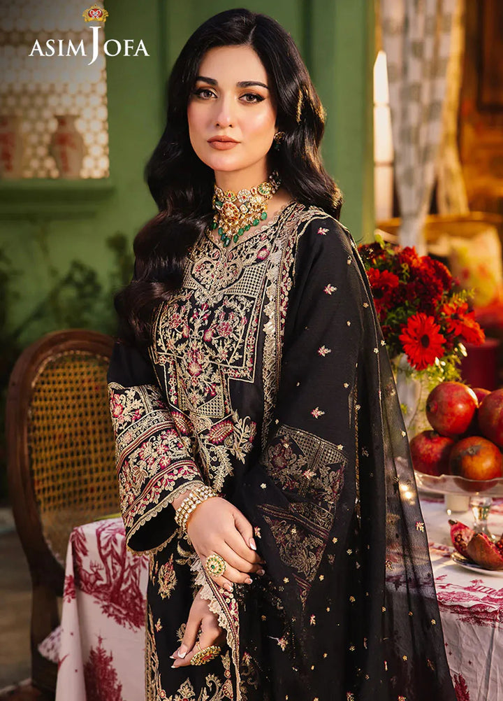 Afsanay Pret by Asim Jofa Embroidered Twisted Lawn 3 Piece Suit AJLP-09