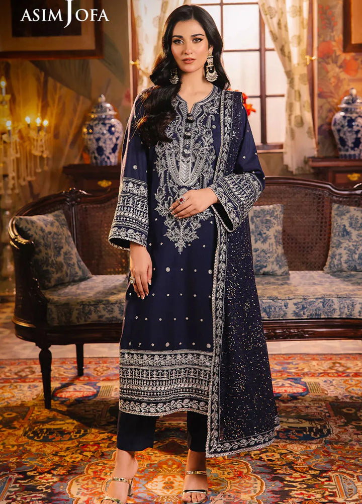 Afsanay Pret by Asim Jofa Embroidered Twisted Lawn 3 Piece Suit AJLP-10