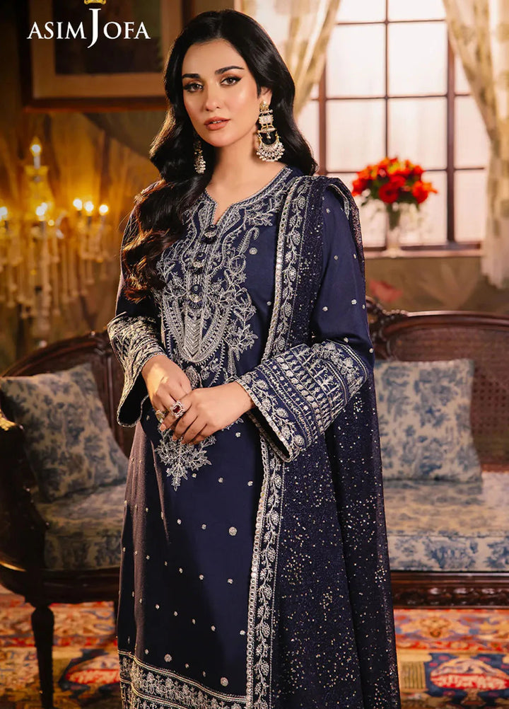 Afsanay Pret by Asim Jofa Embroidered Twisted Lawn 3 Piece Suit AJLP-10