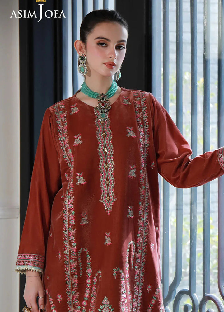 Asim Jofa Pret Embroidered Velvet 2 Piece Suit AJVG-04