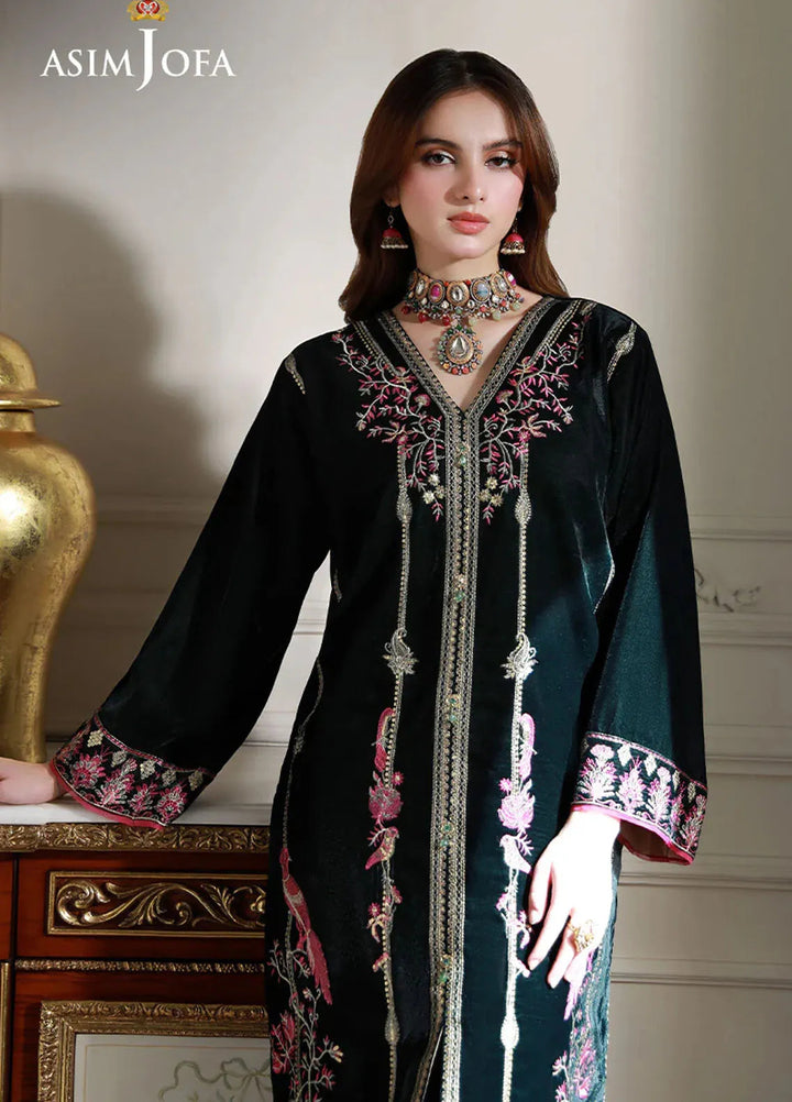 Asim Jofa Pret Embroidered Velvet 2 Piece Suit AJVG-05