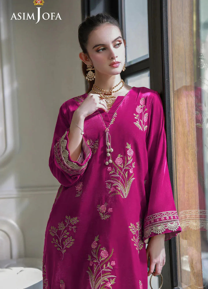 Asim Jofa Pret Embroidered Velvet 2 Piece Suit AJVG-06