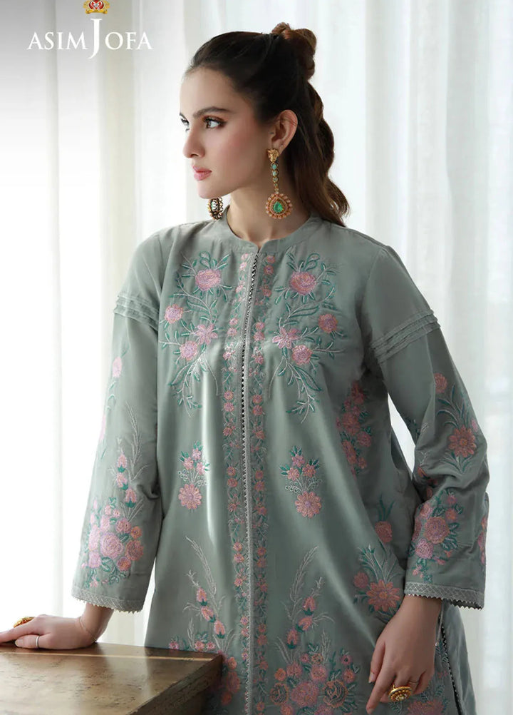 Asim Jofa Pret Embroidered Velvet 3 Piece Suit AJVG-07