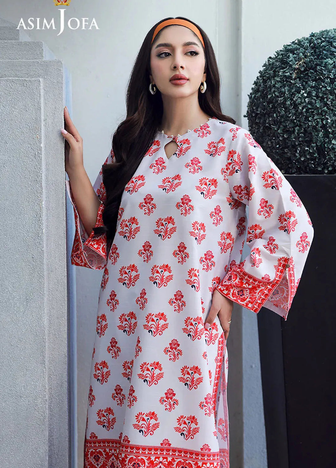 Asim Jofa Pret Printed Raw Silk 2 Piece Suit AJSS-15