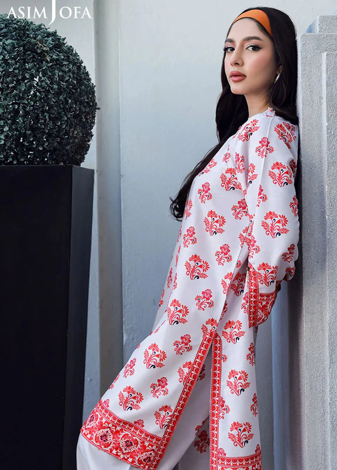 Asim Jofa Pret Printed Raw Silk 2 Piece Suit AJSS-15