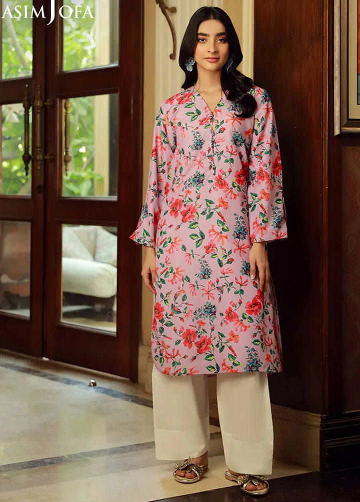Asim Jofa Pret Printed Raw Silk Kurti AJSS-04